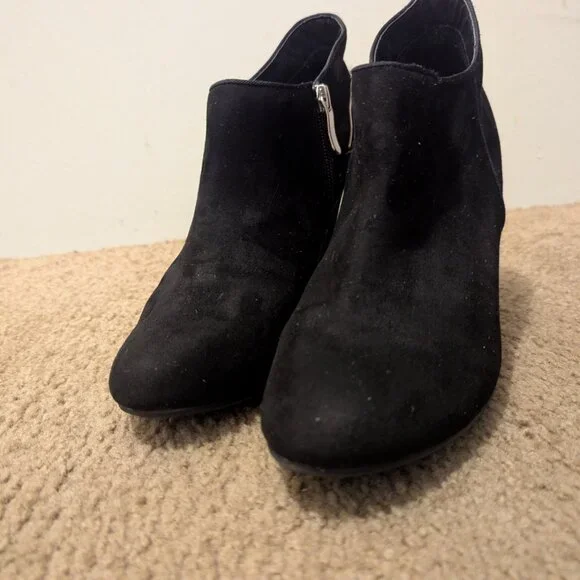 Xappeal Alexa Black Suede Ankle Boots - Picture 2 of 5